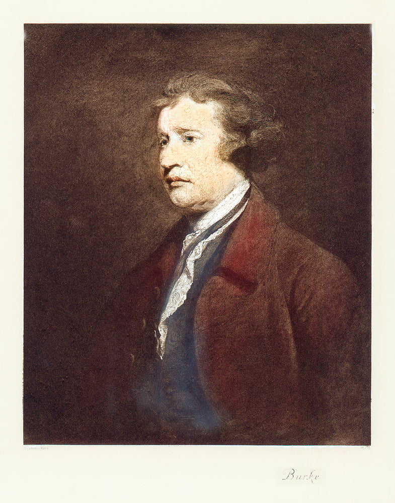 Portrait von Edmund Burke Kunstdruck Tiefdruck