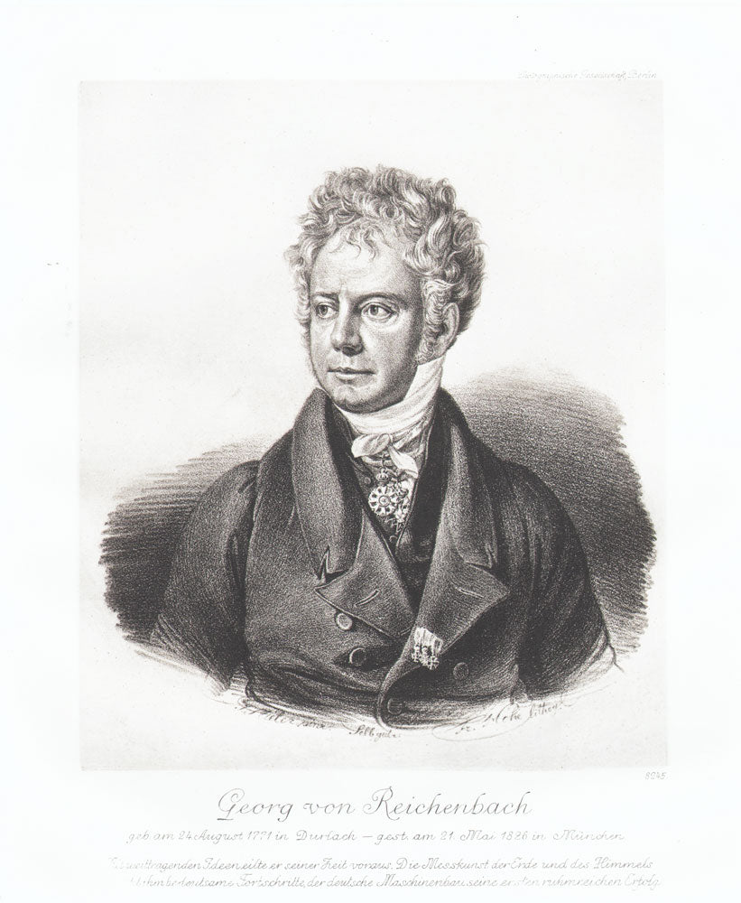 Portrait von Georg Friedrich von Reichenbach Kunstdruck Tiefdruck