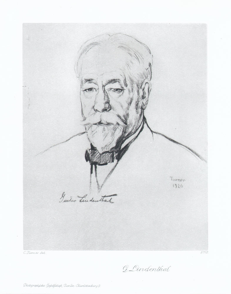 Portrait von Gustav Lindenthal Kunstdruck Tiefdruck
