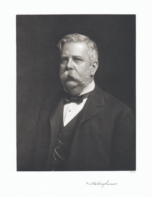 Portrait von George Westinghouse Kunstdruck Tiefdruck